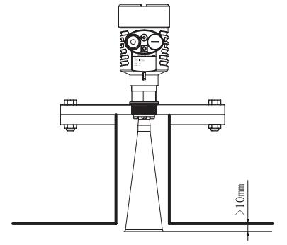 調(diào)頻雷達(dá)物位/液位計安裝圖